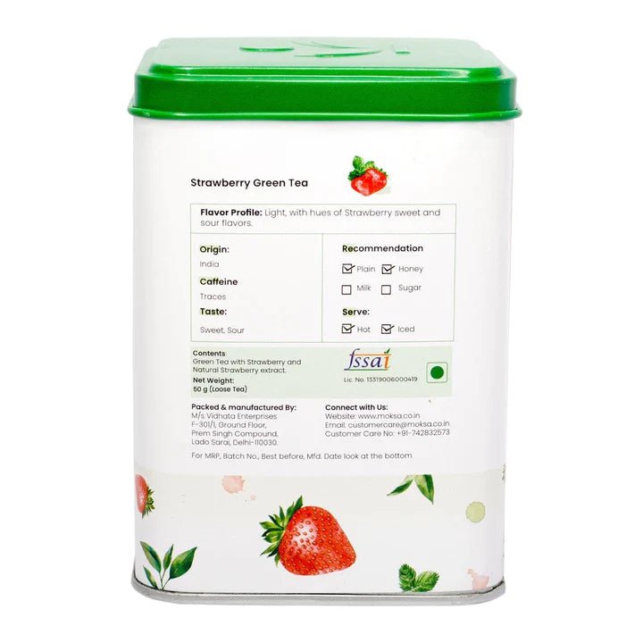 Moksa Strawberry Green Tea - CBD Store India