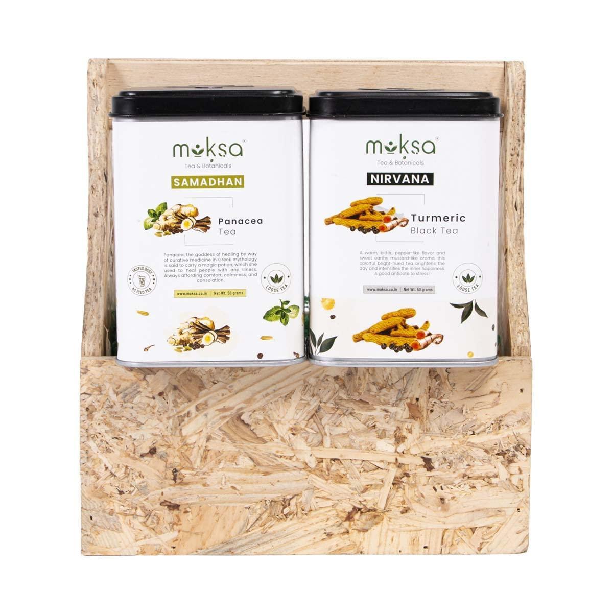 Moksa Turmeric Black Tea and Panacea Herbal Tea - Combo.