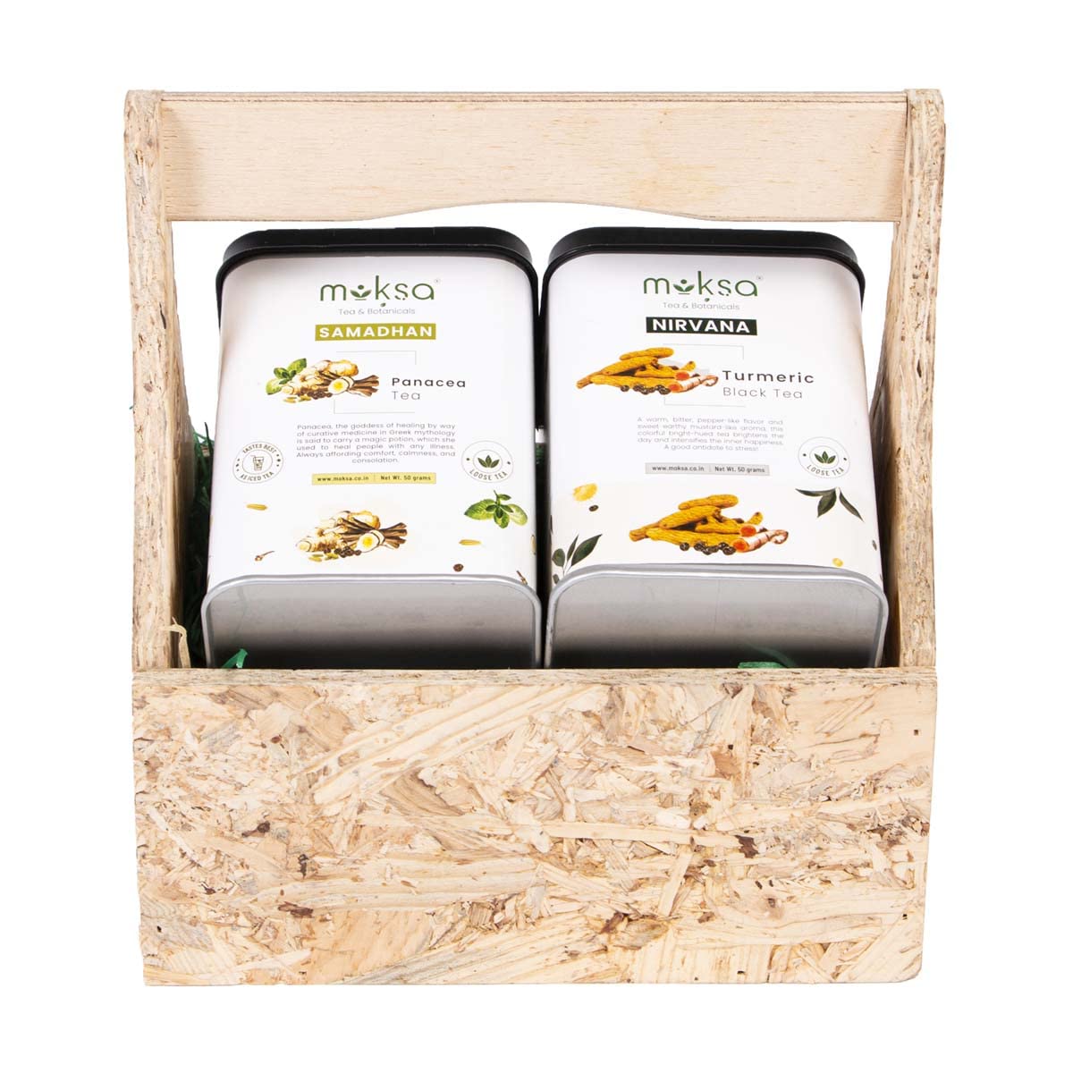Moksa Turmeric Black Tea and Panacea Herbal Tea - Combo - CBD Store India