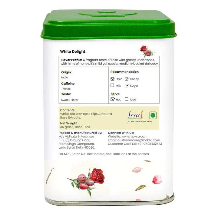 Moksa - White Delight Loose Leaf Tea - 35 gm.