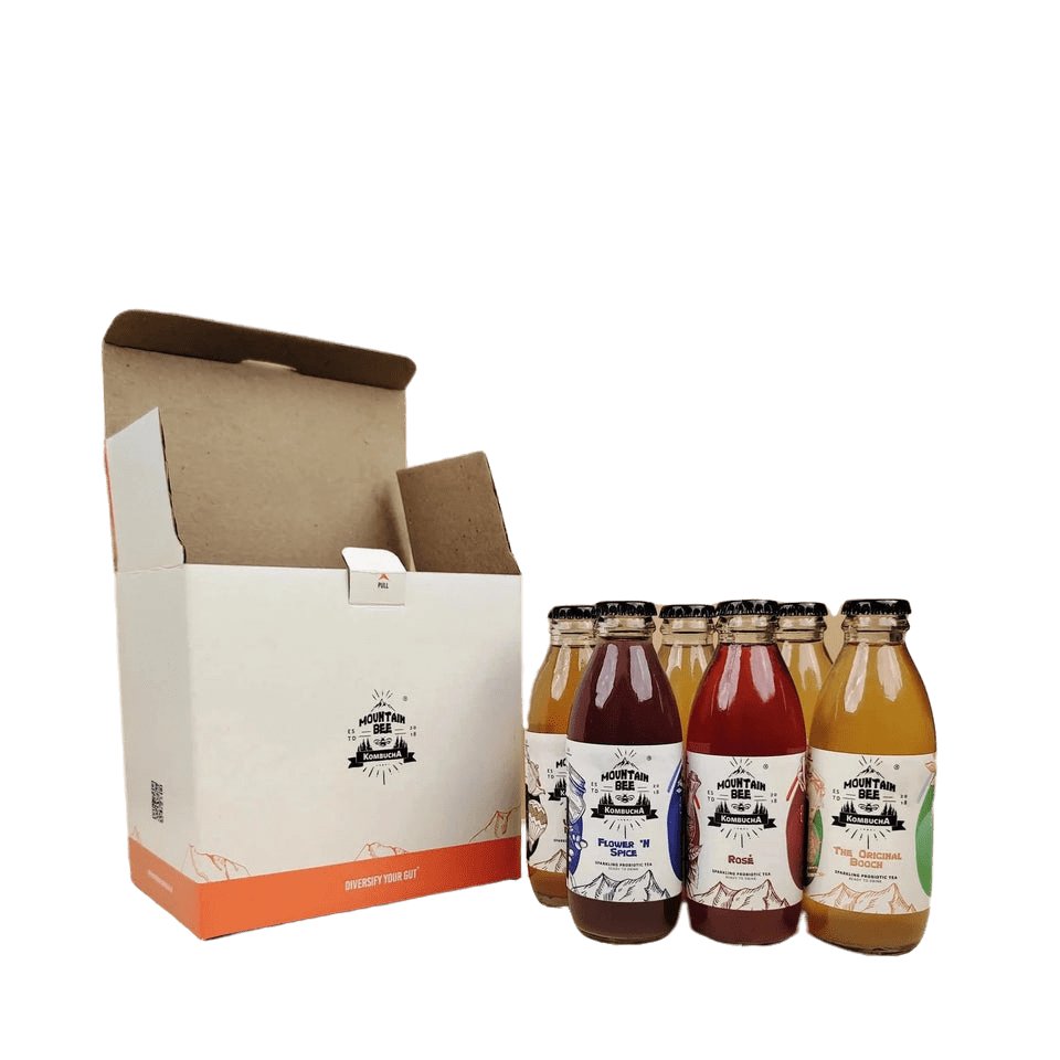 Mountain Bee Kombucha - Assorted Flavours - Pack of 6 - CBD Store India