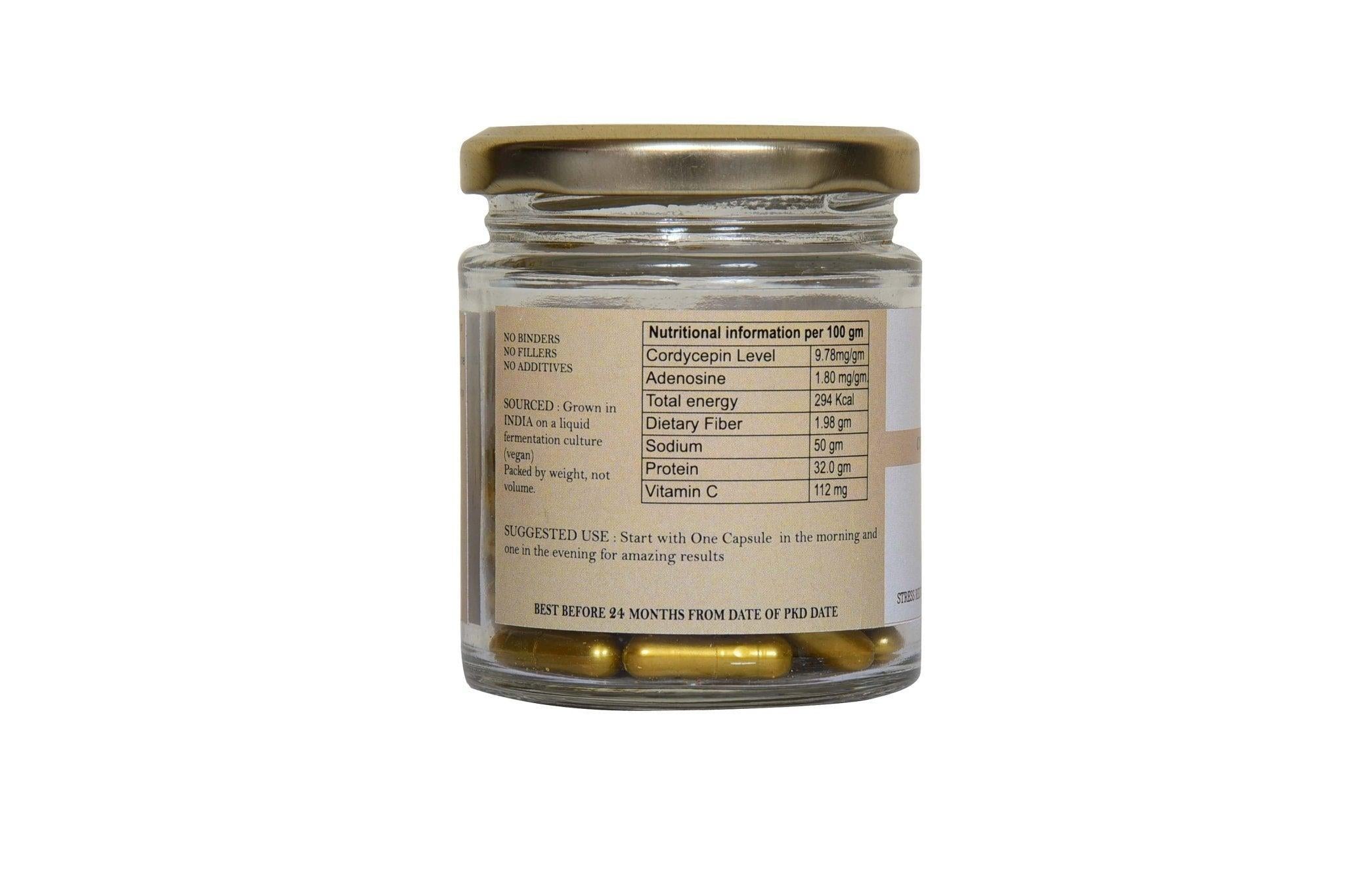 Mushin - Cordyceps Militaris Capsule, Mushroom Supplement.