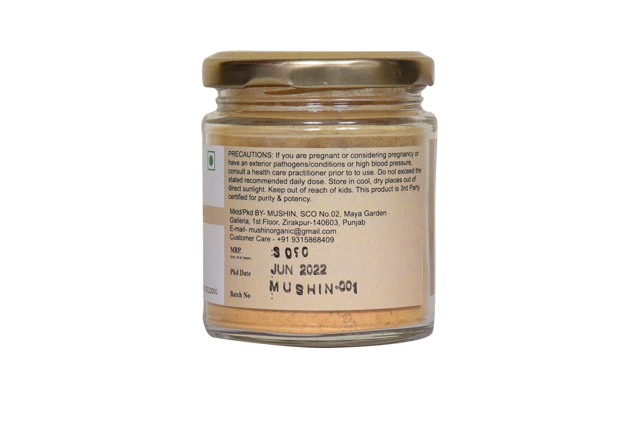 Mushin - Cordyceps Militaris Powder Supplement – Improve Energy, Stamina and Endurance.