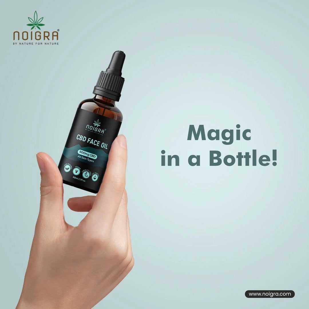 Noigra CBD Face Oil | 500mg CBD | Anti-Ageing for External applicationHealth & BeautyNoigra CBD Face Serum | Anti-Ageing Calming Effect | CBD Store India