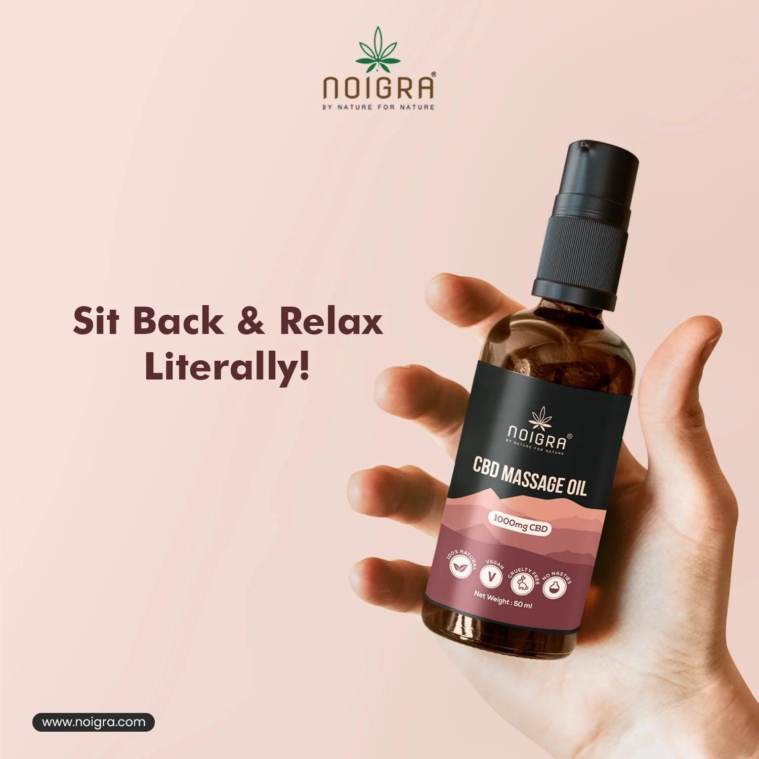 Noigra CBD Massage Oil  (1000MG)Massage OilNoigra CBD Massage Oil 1000mg CBD | For Muscle Relaxation | CBD Store