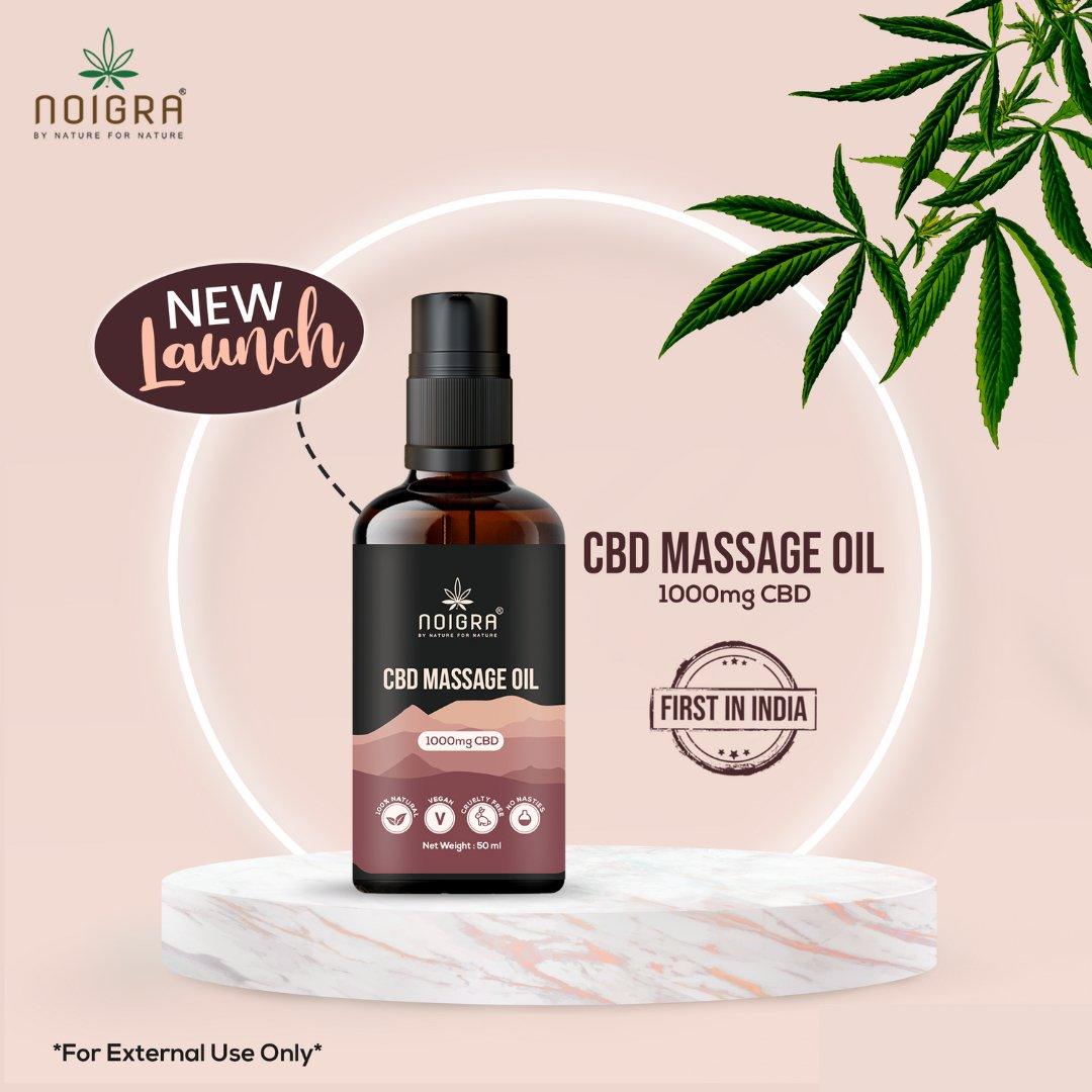 Noigra CBD Massage Oil  (1000MG)Massage OilNoigra CBD Massage Oil 1000mg CBD | For Muscle Relaxation | CBD Store