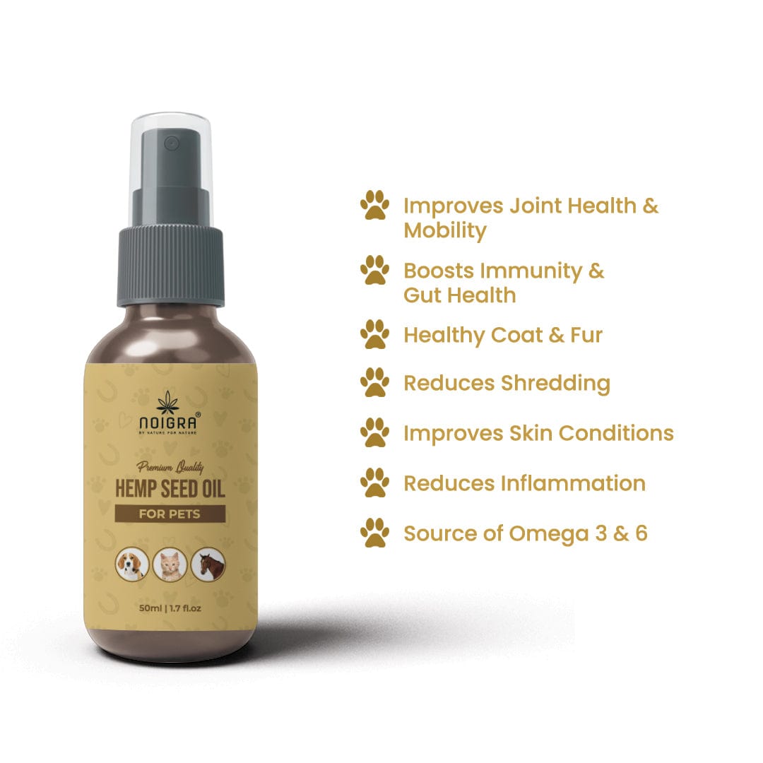 Noigra Pet Hemp Seed Oil (50ml) - CBD Store India