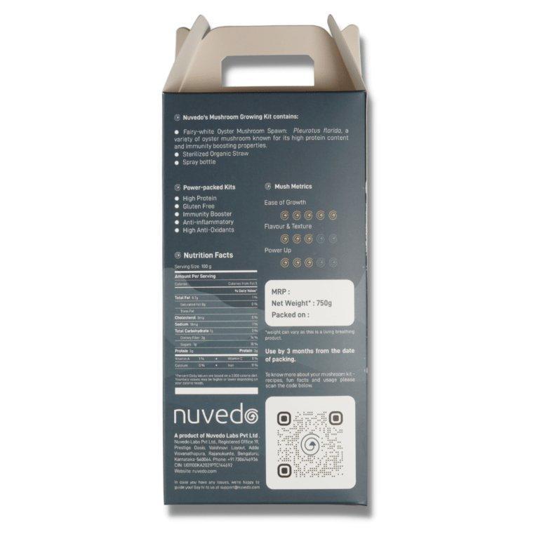 Nuvedo Fairy-White Mushroom Growing Kit.