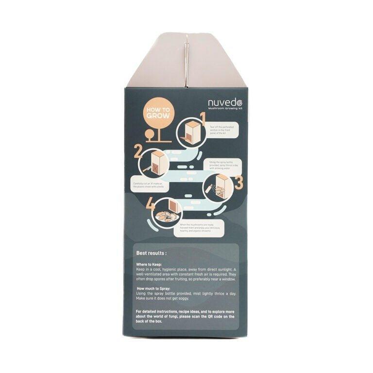 Nuvedo High-Protein Oyster Mushroom Growing Kit.