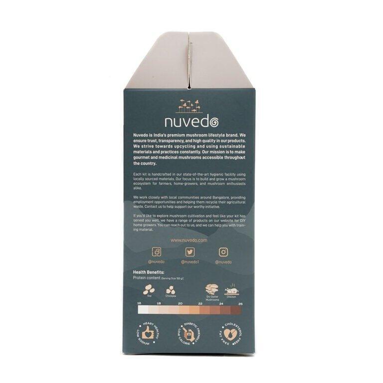 Nuvedo High-Protein Oyster Mushroom Growing Kit.