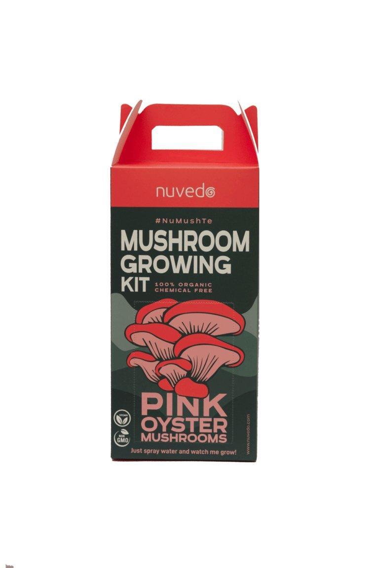 Nuvedo Pink Oyster Mushroom Growing Kit.