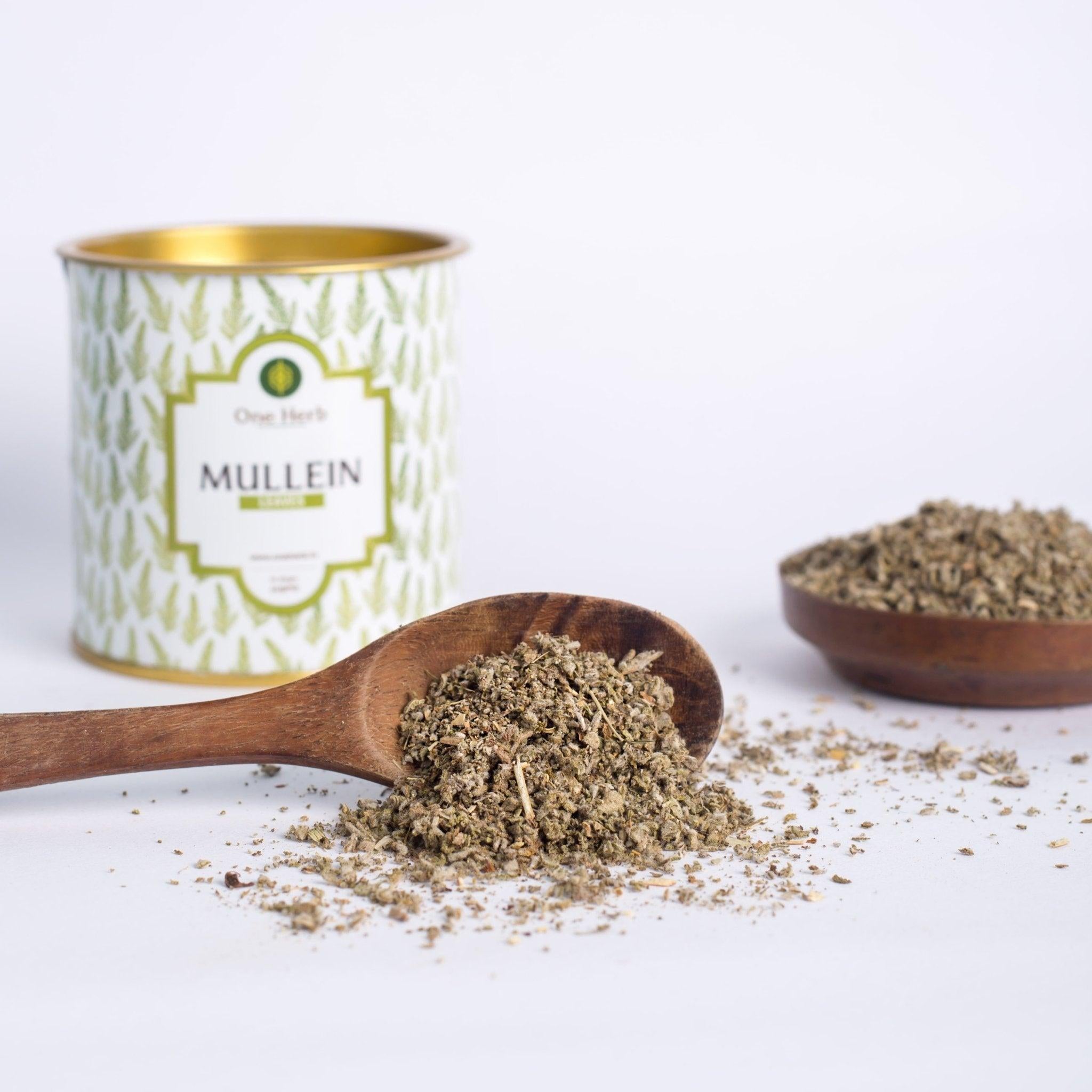 One Herb - Mullein Leaves.