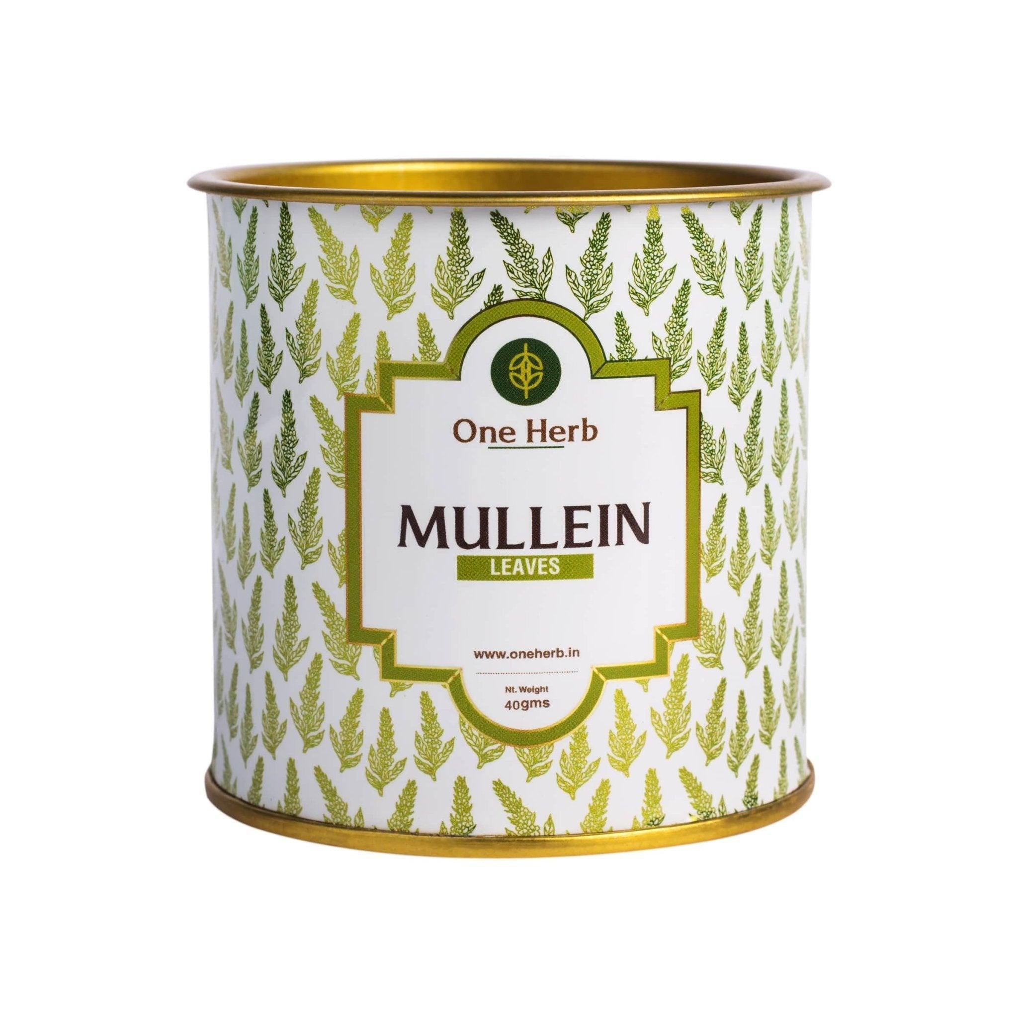 One Herb - Mullein Leaves.