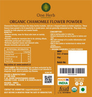 One Herb - Organic Chamomile Flower Powder 100 gm - CBD Store India