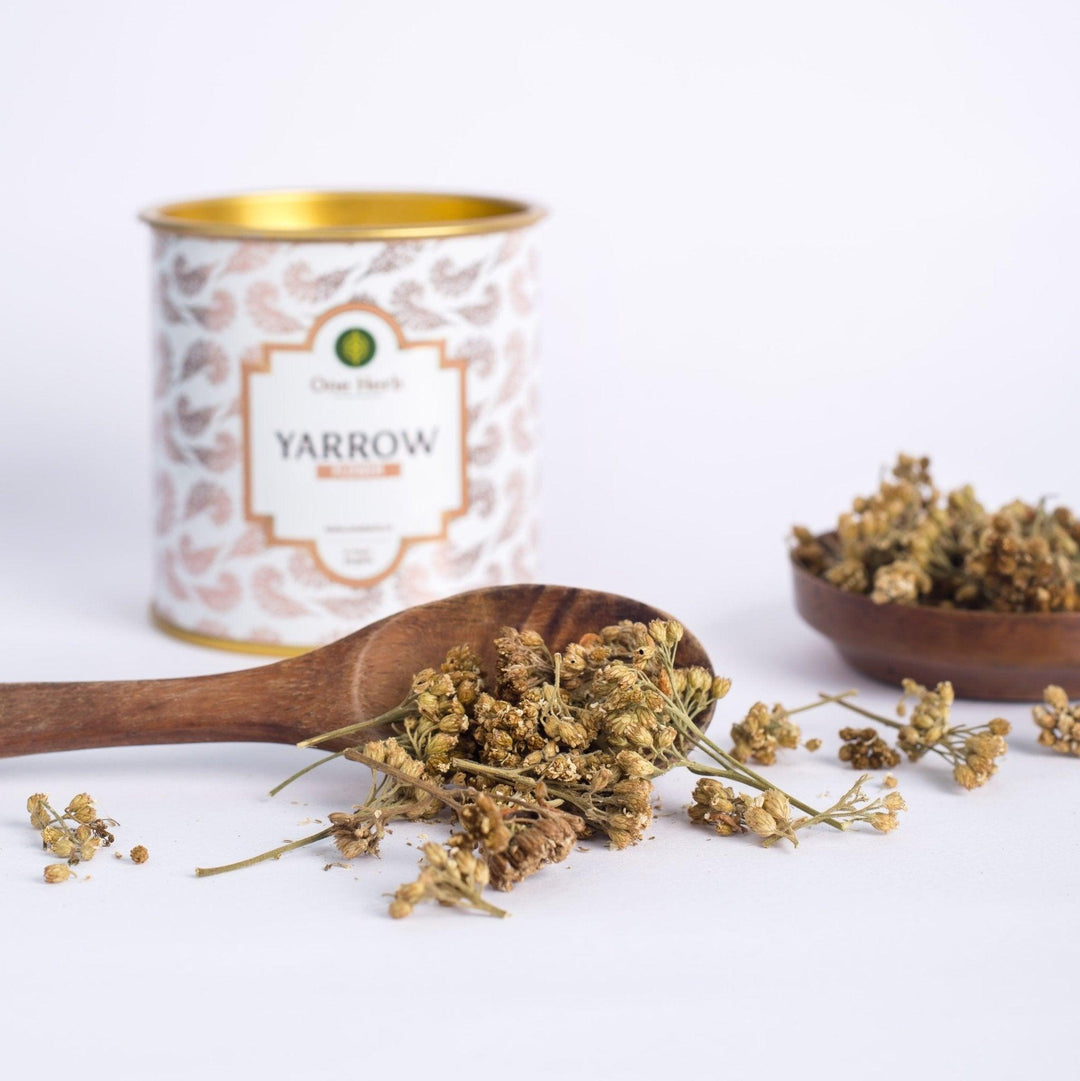 One Herb - Yarrow FlowerHerbal TeaYarrow Flower - Health Benefits | Digestive, Anxiety Relief
