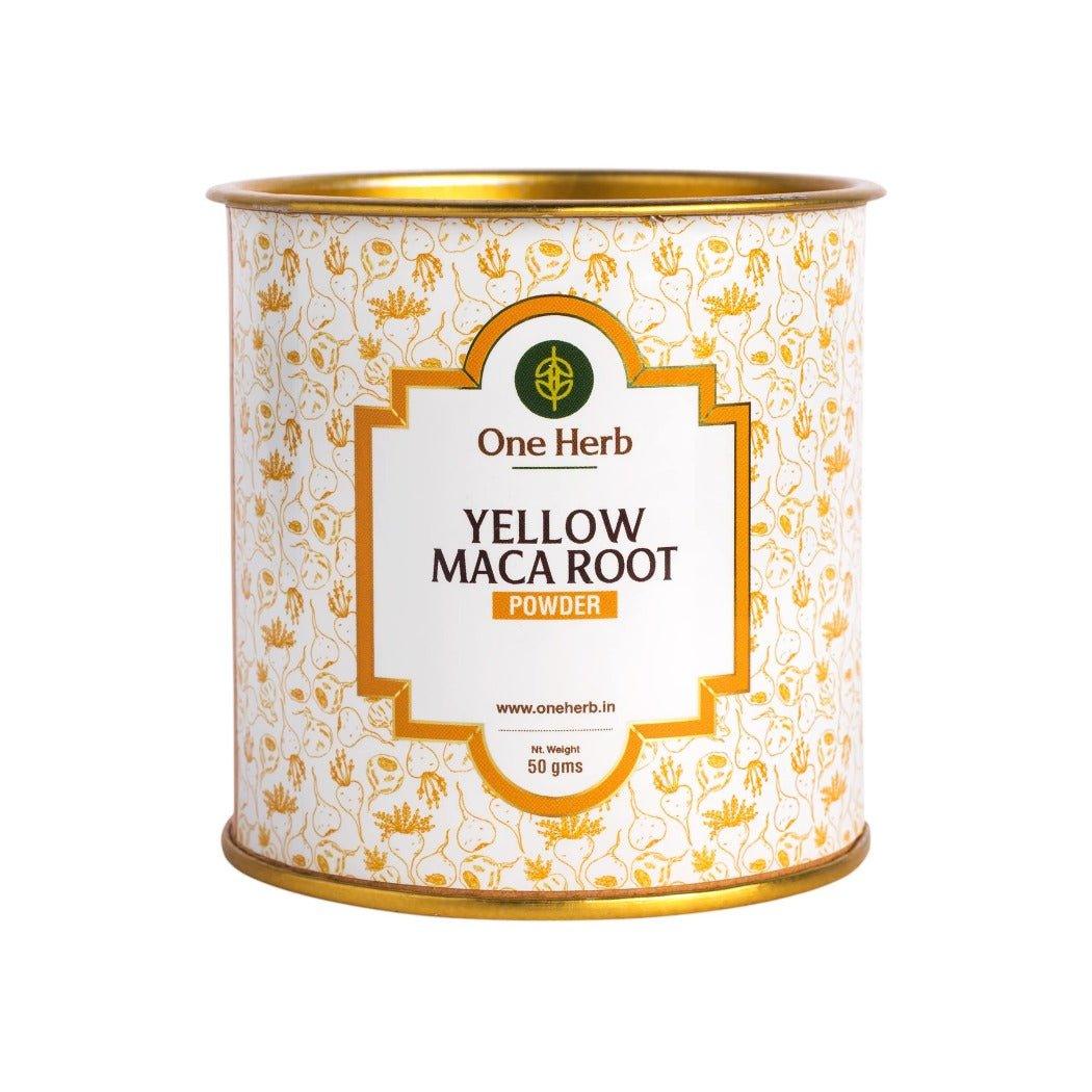 One Herb - Yellow Maca Root Powder 50 gmMaca Root PowderYellow Maca Root Powder Benefits | Energy & Hormone Balance