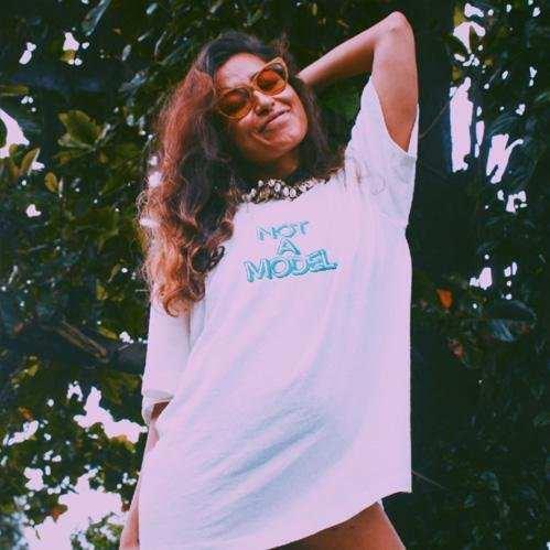 OUTERBODY LABS Not a Model UNISEX HEMP T-shirt.