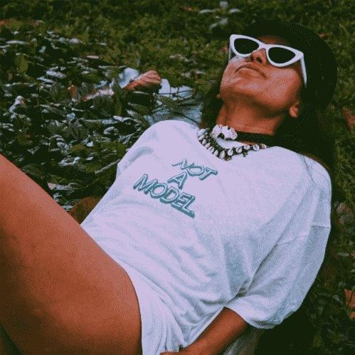OUTERBODY LABS Not a Model UNISEX HEMP T-shirt.