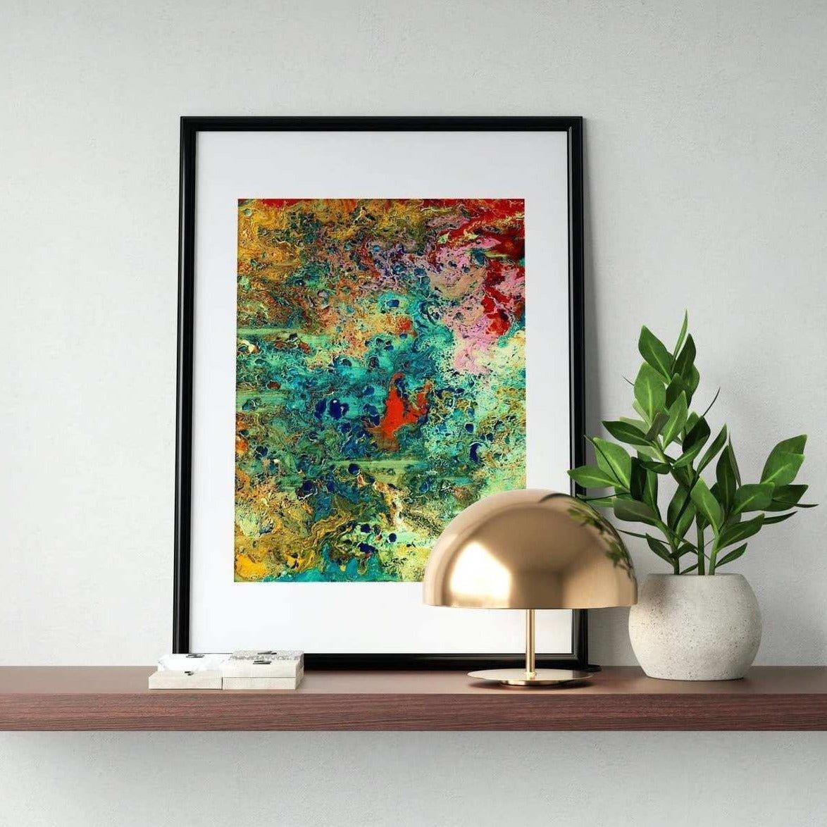 Parallel Vision 2D contemporary abstract art by Bhoomika Perti.