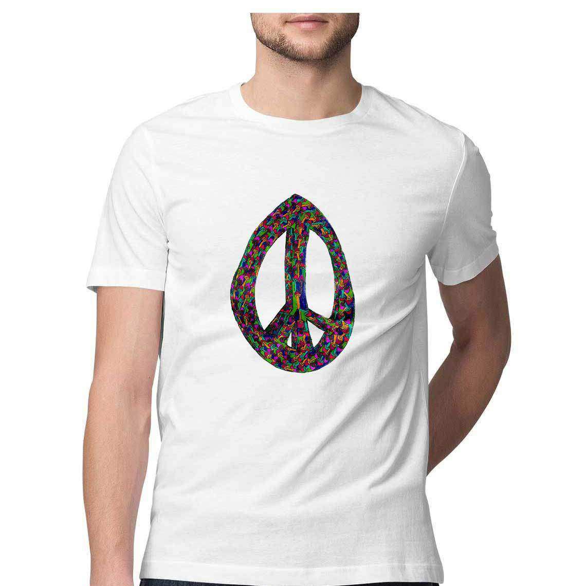 Peacefully Ecstatic Graphic T-Shirt - CBD Store India