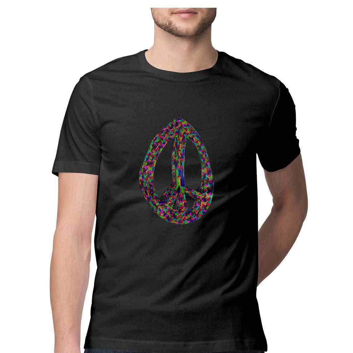 Peacefully Ecstatic Graphic T-Shirt - CBD Store India