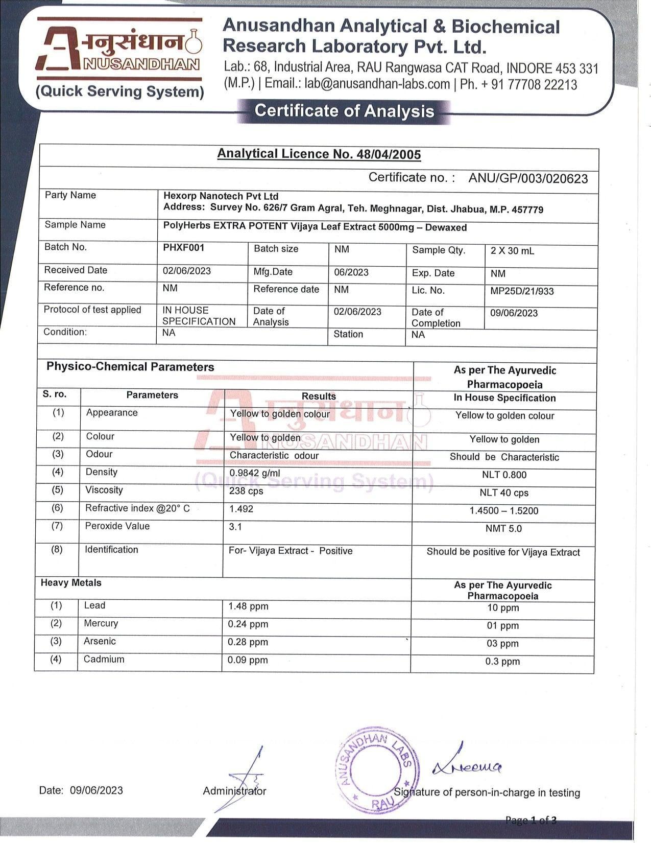 PolyHerbs EXTRA POTENT (DEWAXED) Premium Full Spectrum Cannabis Extract 5000mg – 5ml.