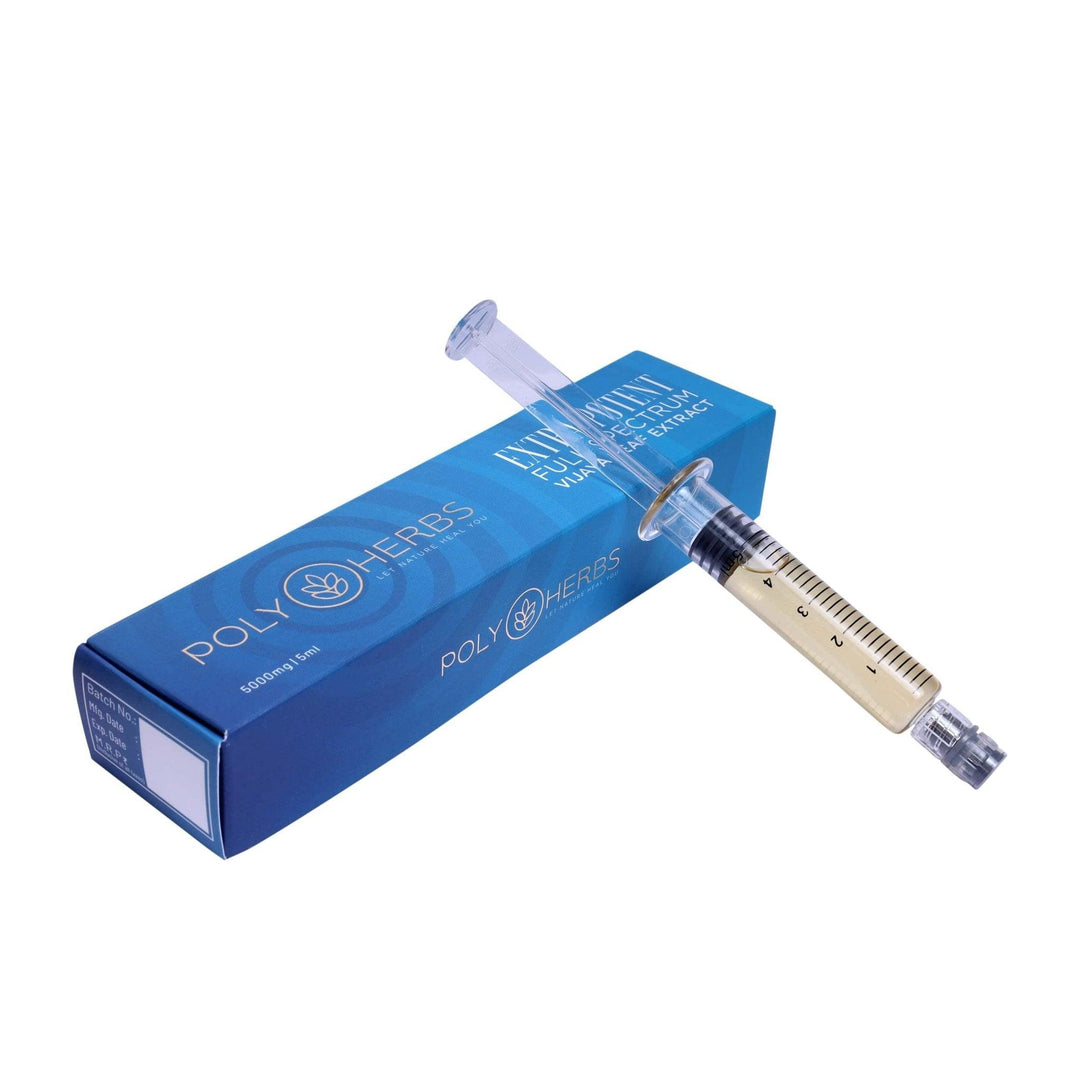 PolyHerbs - Extra Potent | Vijaya Leaf Extract Syringe 5000mg – 5mlVijaya leaf extract