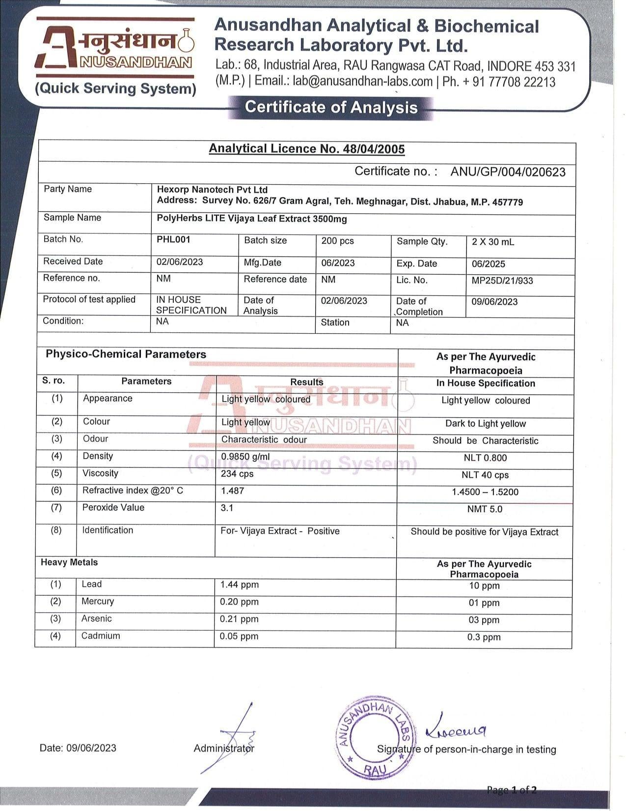 PolyHerbs - Lite (Zero THC) | For Calm, Anxiety, Stress, Depression, Sleep.