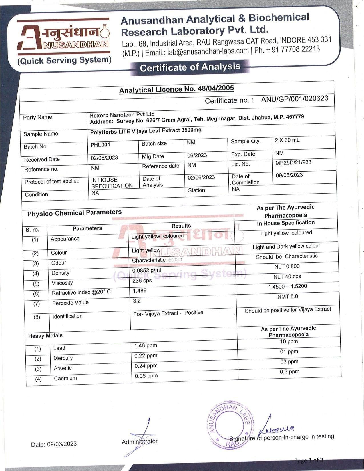 PolyHerbs - Lite (Zero THC) | For Calm, Anxiety, Stress, Depression, Sleep.