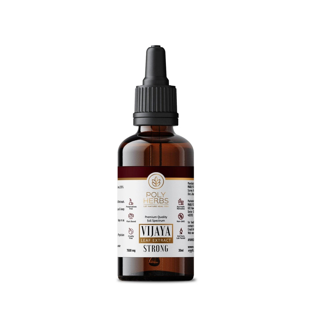 PolyHerbs - Strong | Vijaya Leaf ExtractCBD Oil TincturesPolyHerbs - Strong Vijaya Leaf Extract (1:2.5 Ratio) | CBD Store India