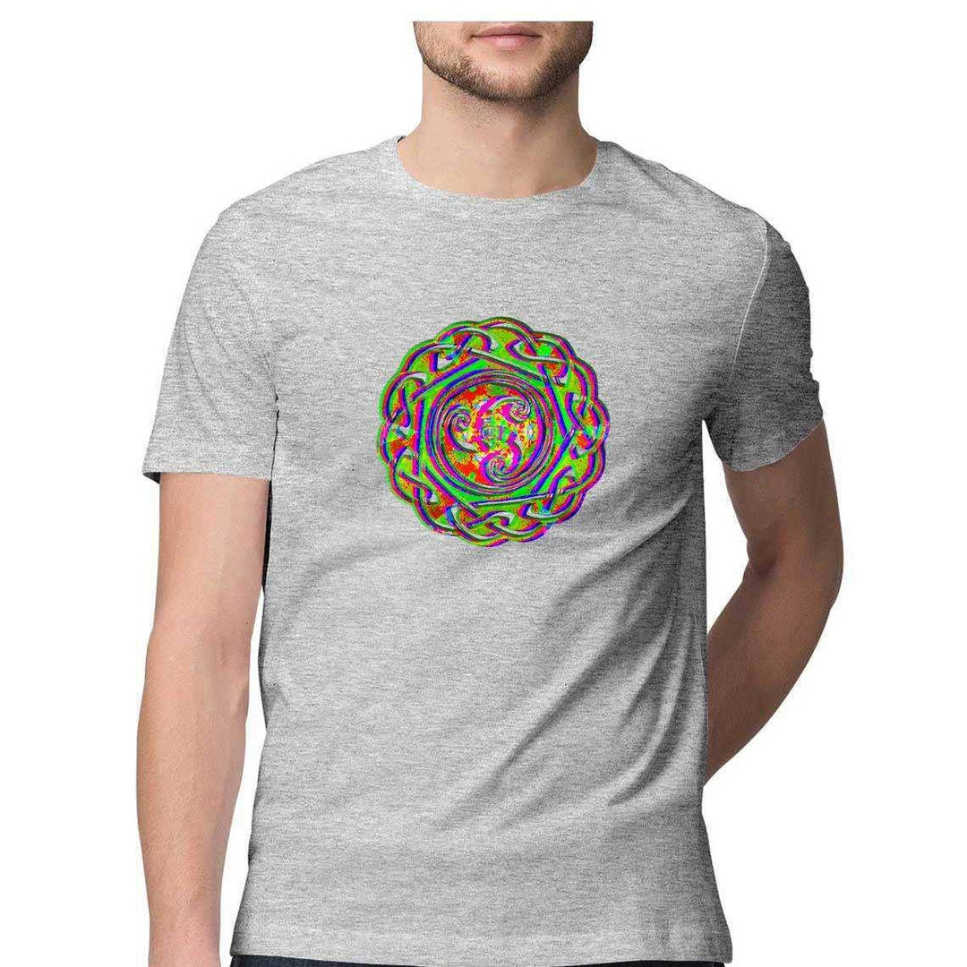 Psychedelic Celtic Shield Men's T-ShirtClothingCeltic Shield Men's T-Shirt - Unique Print | 100% Cotton