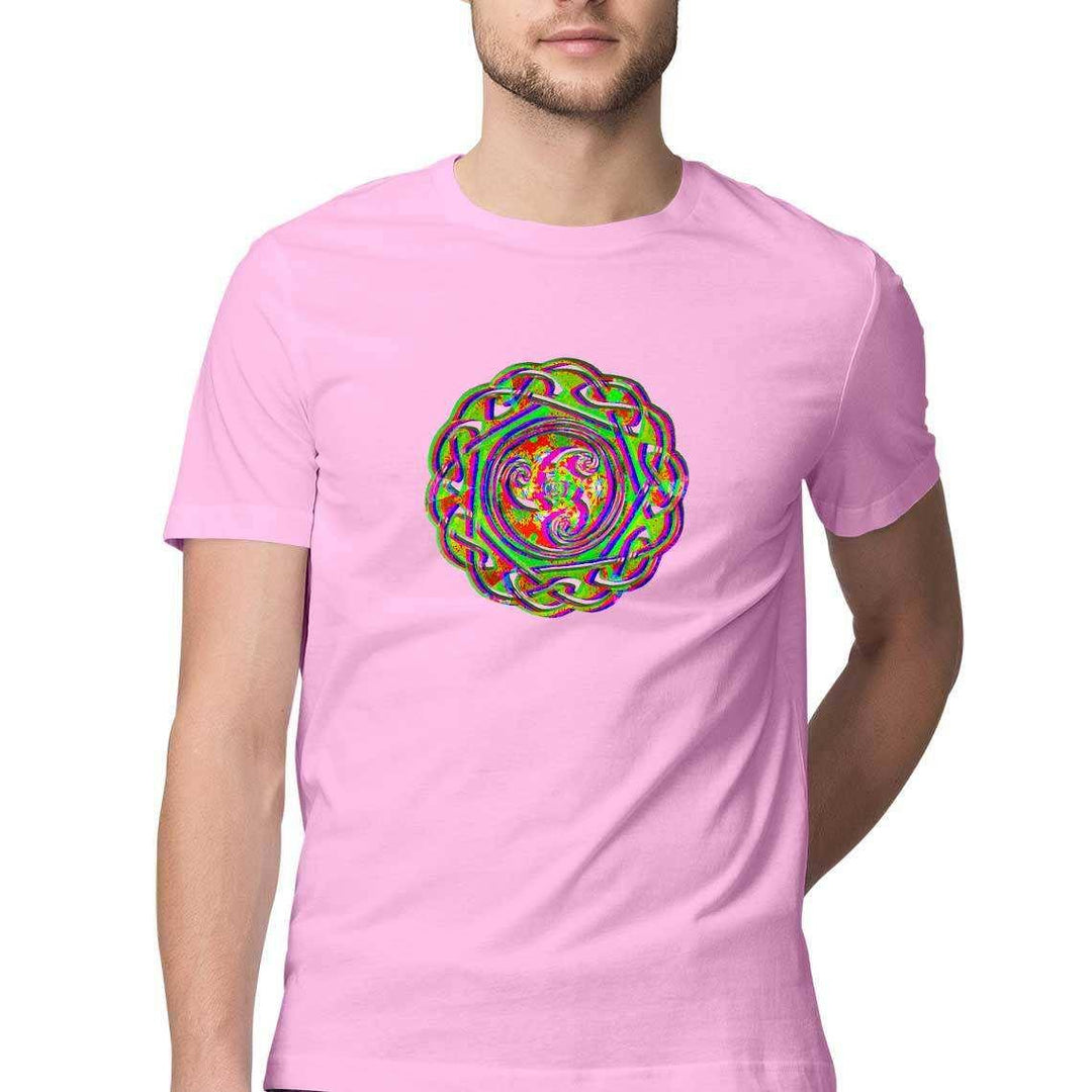 Psychedelic Celtic Shield Men's T-ShirtClothingCeltic Shield Men's T-Shirt - Unique Print | 100% Cotton