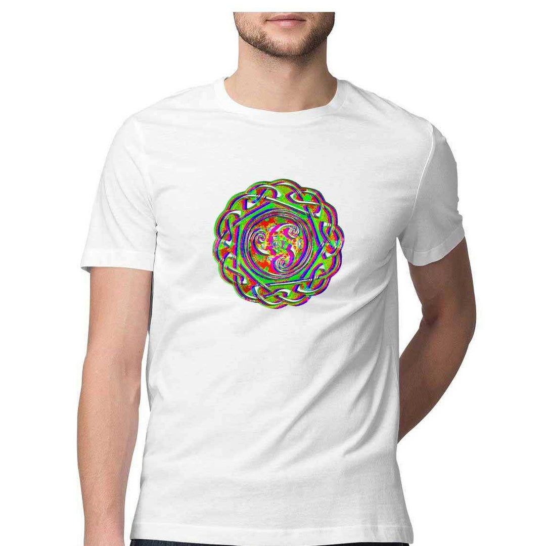 Psychedelic Celtic Shield Men's T-ShirtClothingCeltic Shield Men's T-Shirt - Unique Print | 100% Cotton