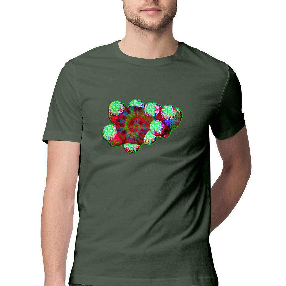 Psychedelic Dopamine Molecule Men's T-Shirt - CBD Store India