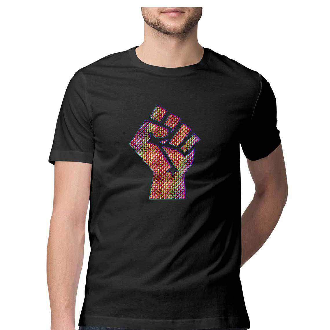 Psychedelic Fist of Resistance Men's T-Shirt - CBD Store India