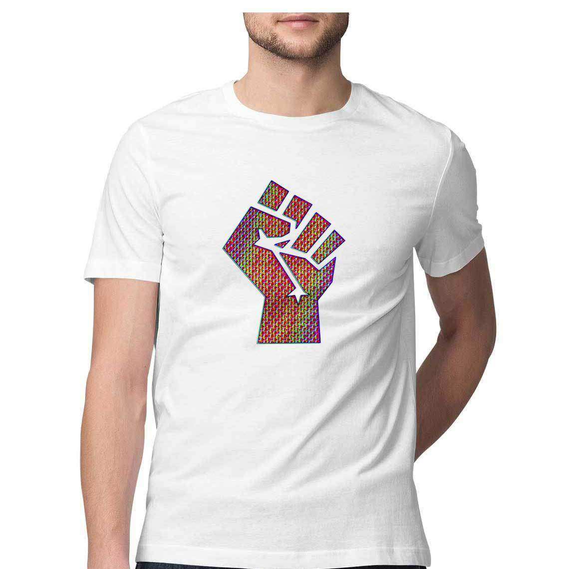 Psychedelic Fist of Resistance Men's T-Shirt - CBD Store India