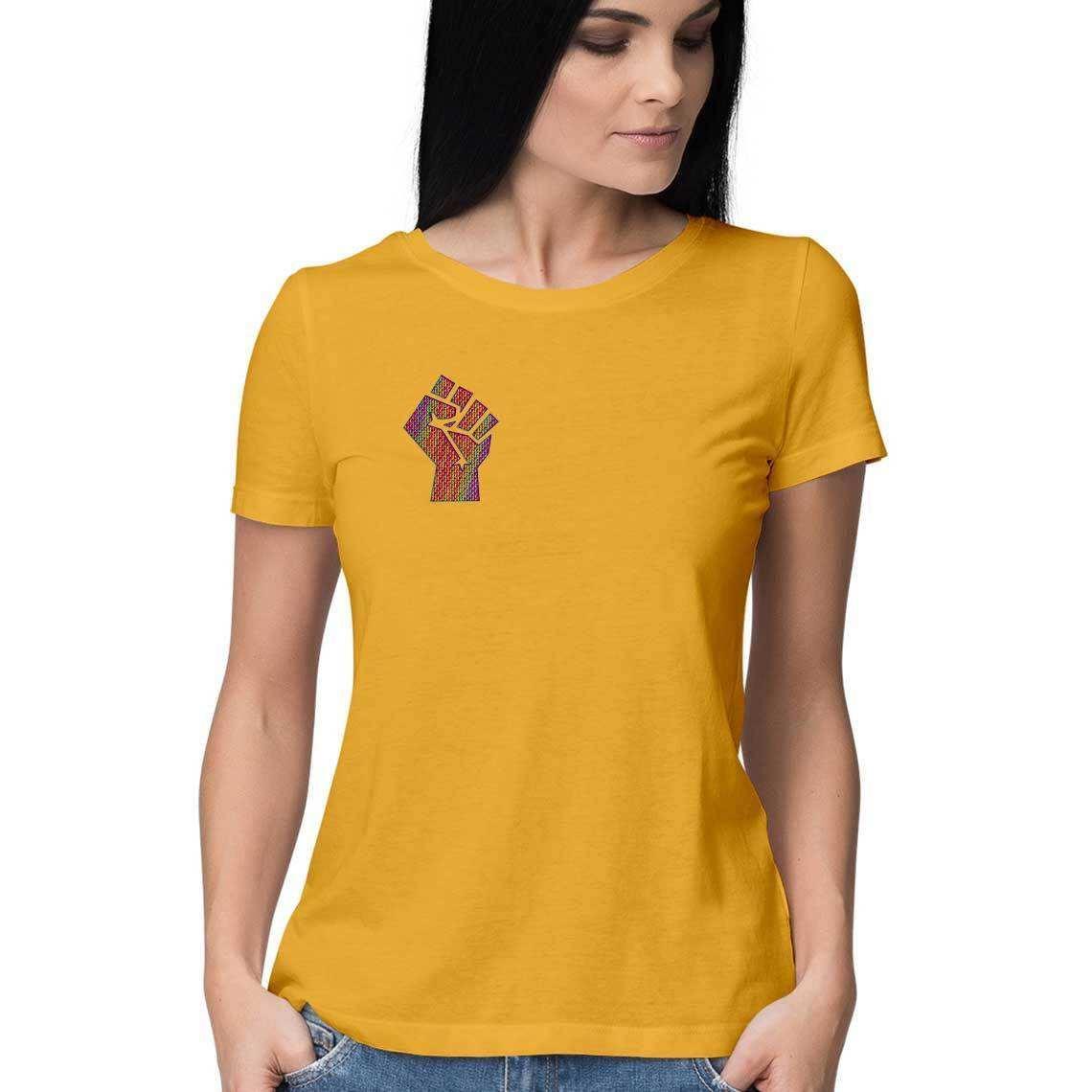 Psychedelic Fist of Resistance Women's T-Shirt.