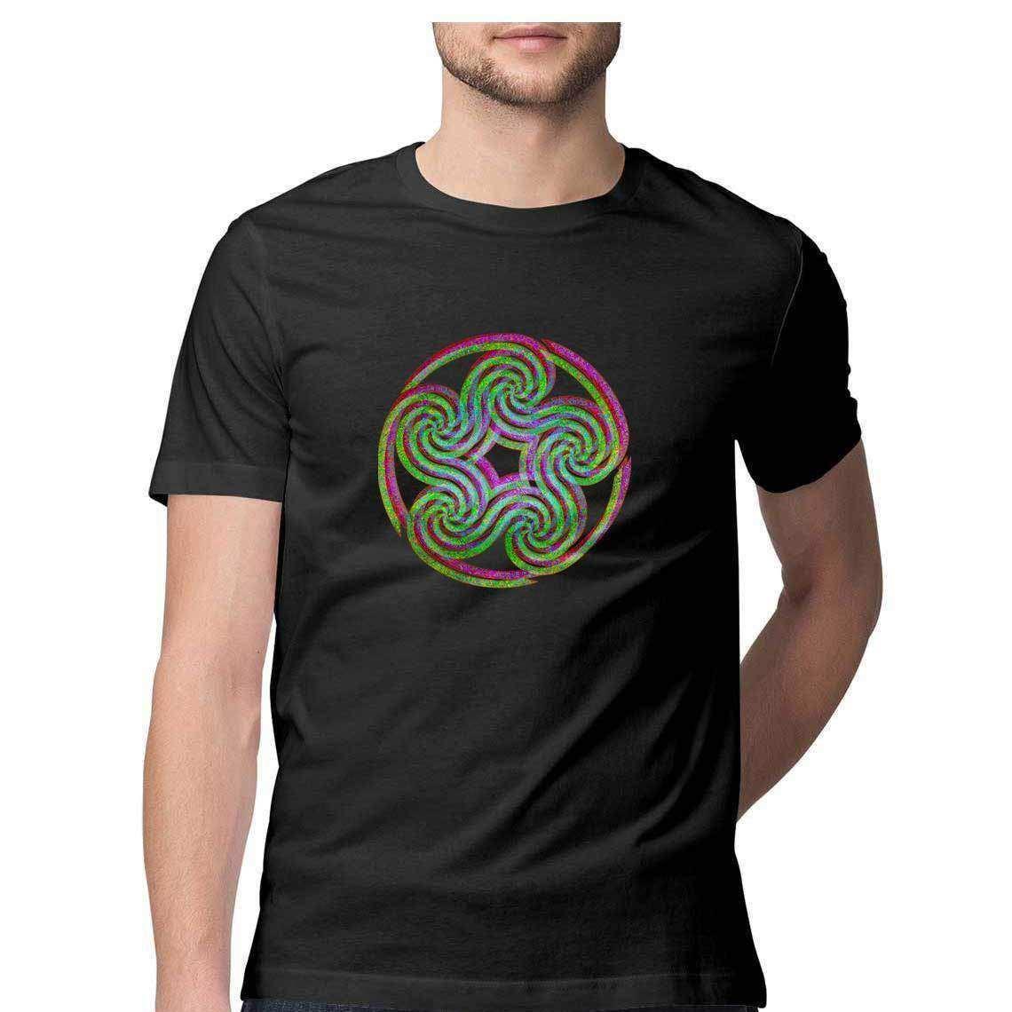 Psychedelic Pentaskelion Men's T-Shirt.