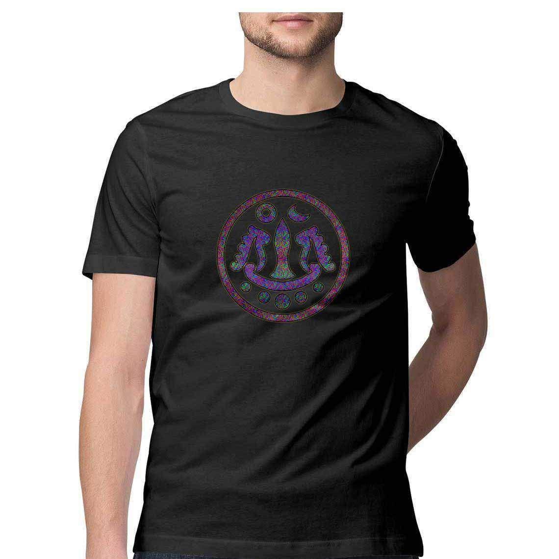 Psychedelic Tirthankara symbol T-Shirt.