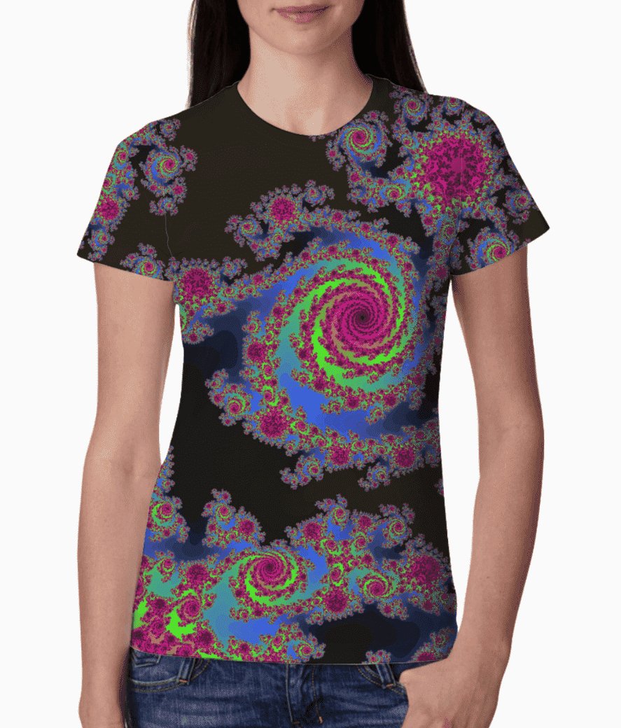 Psychedelic Waves Women's T-Shirt - CBD Store India