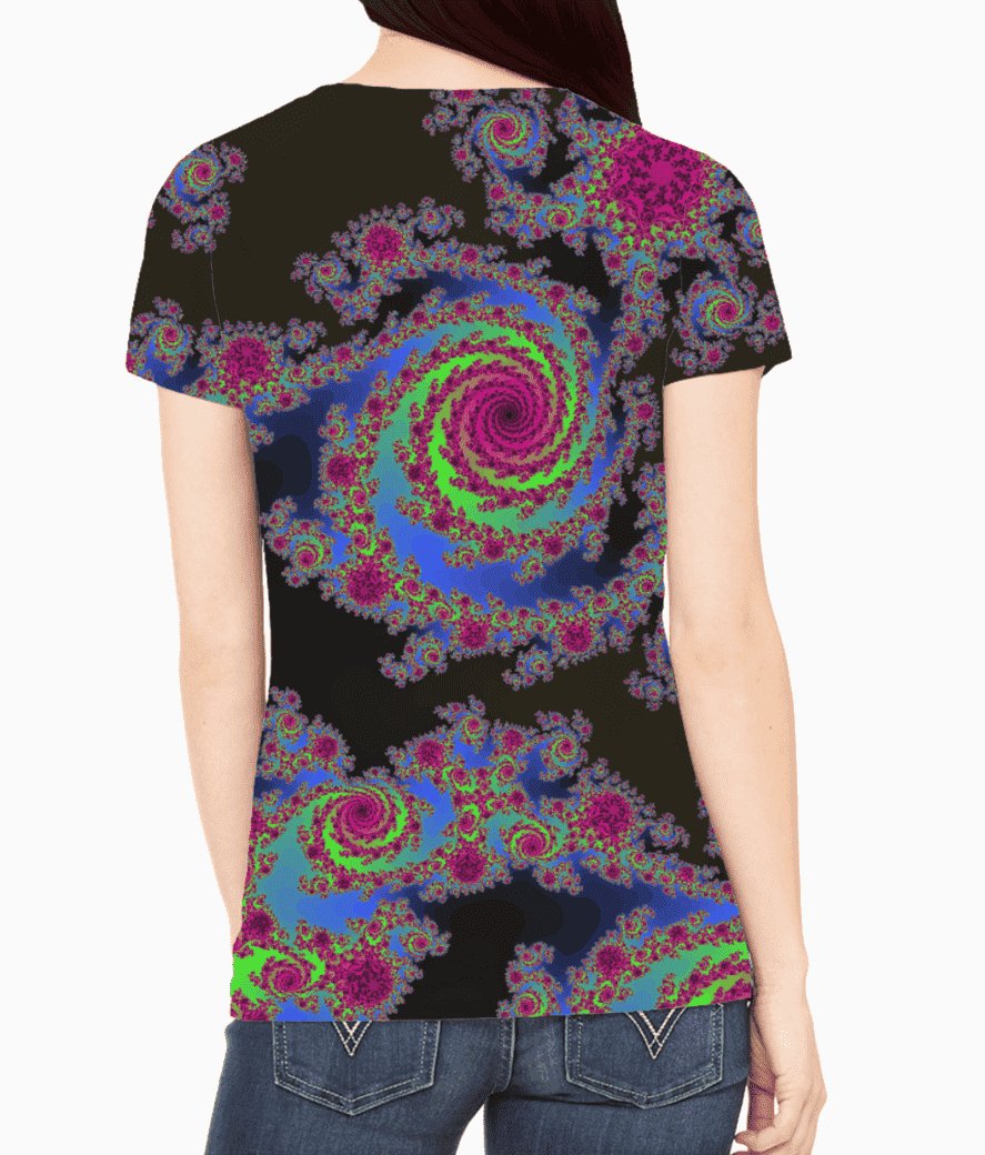 Psychedelic Waves Women's T-Shirt - CBD Store India