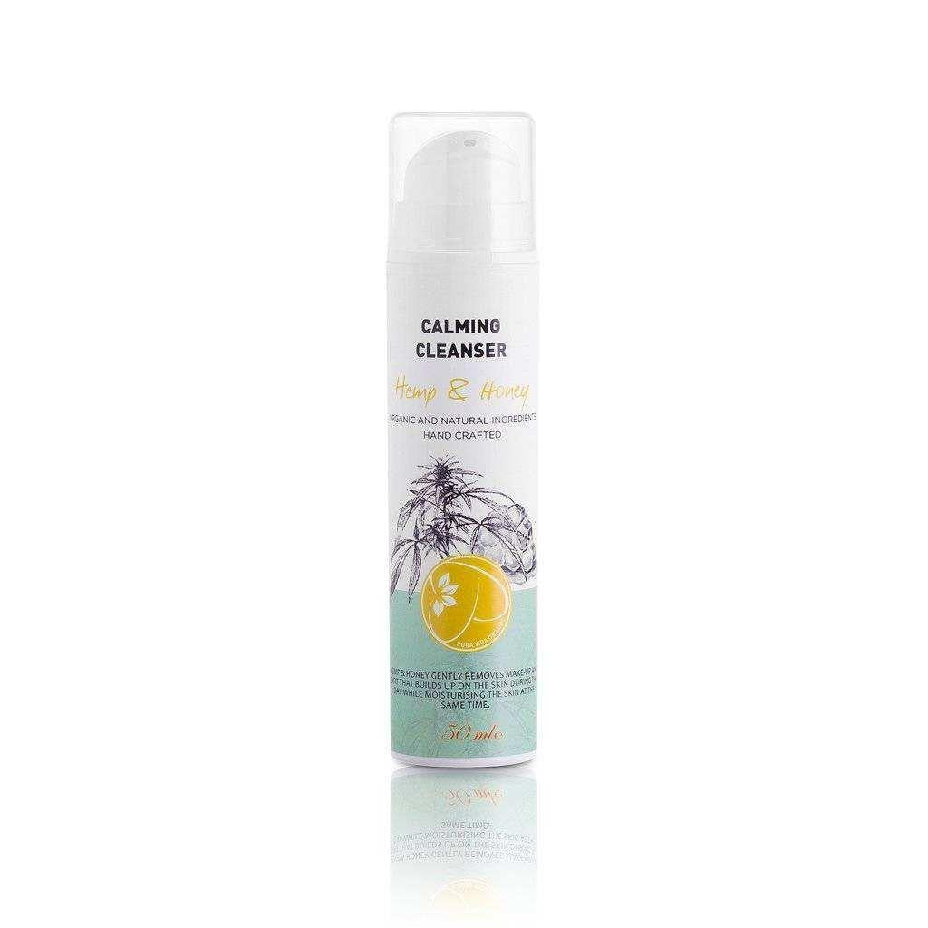 Puravida Organic Calming Cleanser with Hemp & Honey 50 ml.