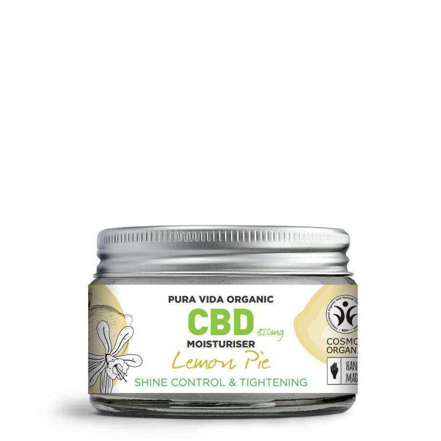 Puravida Organic Purifying CBD Moisturiser Shine Control and Acne with Lemon & Vanilla- 30 ml (820 mg CBD).