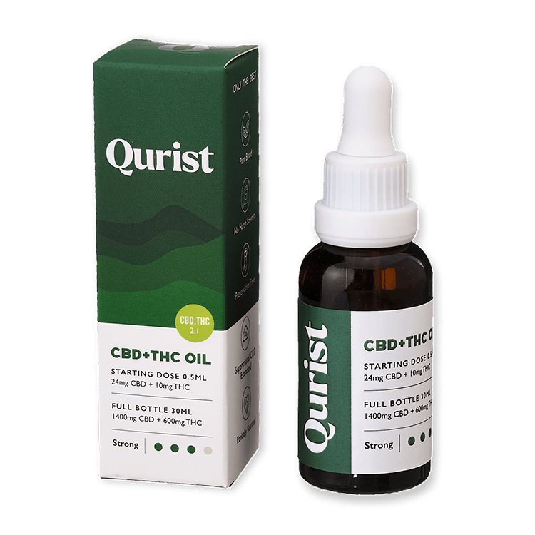 Qurist CBD + THC Oil - Strong 2000mg - CBD Store India
