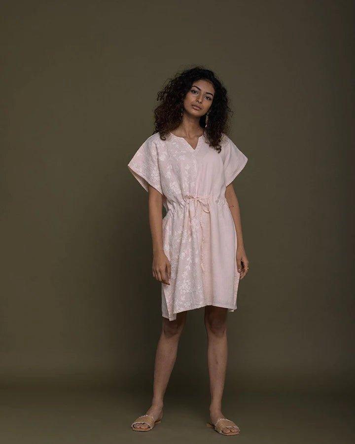 Reistor - August Breeze Kaftan Dress (Ice Pink)Hemp ClothingAugust Breeze Kaftan Dress (Ice Pink) | CBD Store India