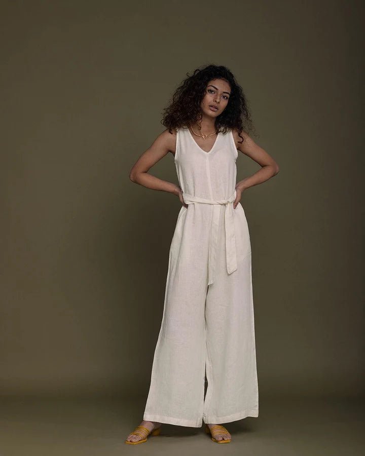 Reistor - Breakfast In Bed Jumpsuit (Shell Off-White) - CBD Store India