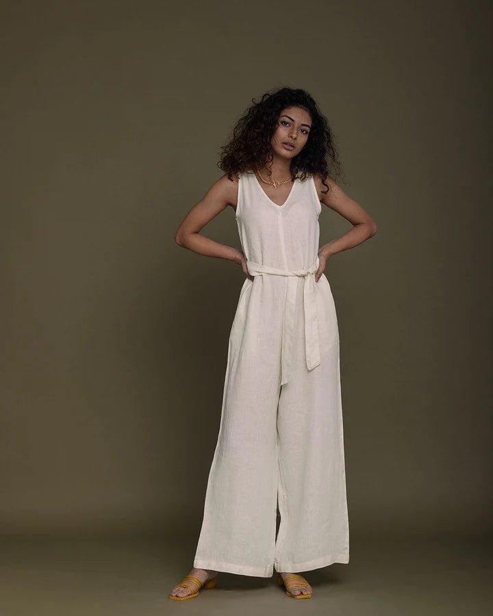 Reistor - Breakfast In Bed Jumpsuit (Shell Off-White)Hemp ClothingReistor - Breakfast In Bed Jumpsuit (Shell Off-White) | CBD Store India