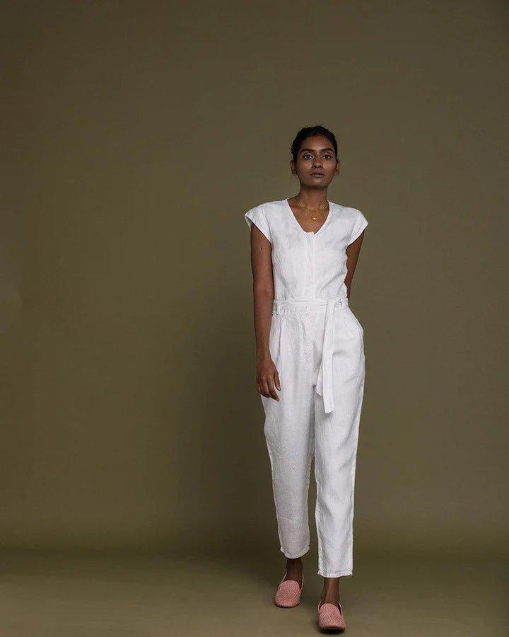 Reistor - Evening Chai Jumpsuit ( Coconut White).