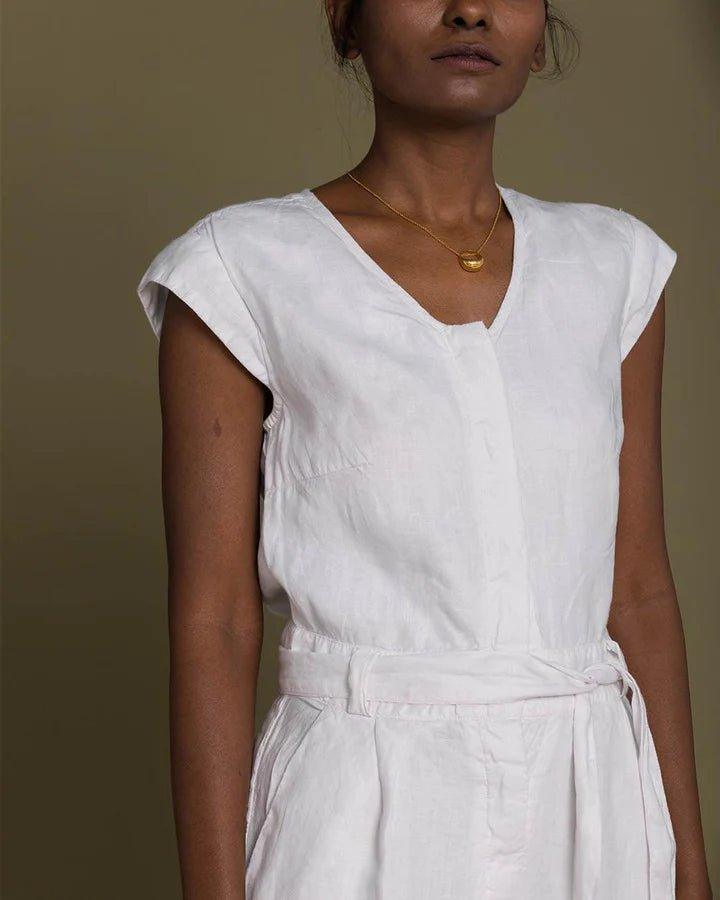 Reistor - Evening Chai Jumpsuit ( Coconut White).