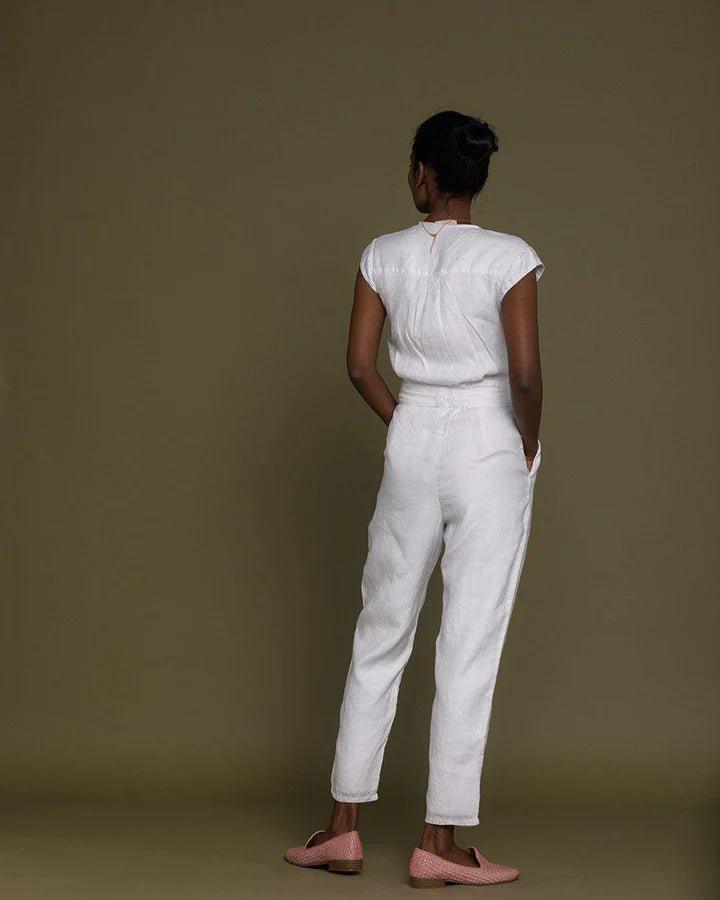 Reistor - Evening Chai Jumpsuit ( Coconut White).